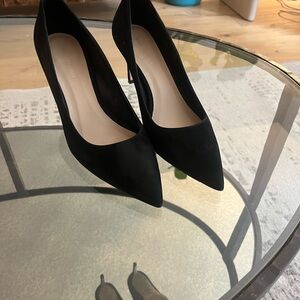 Stuart Weitzman Black Suede Heels